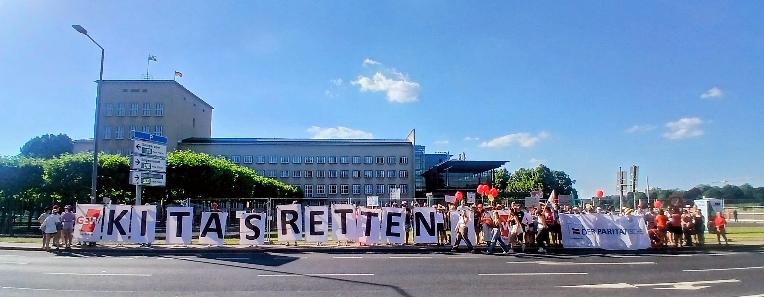 Demo "Kitas retten!", Juni 2026, Dresden