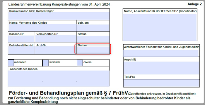 Screenshot Formular